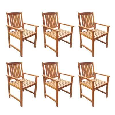 7 Piece Outdoor Dining Set Solid Acacia Wood