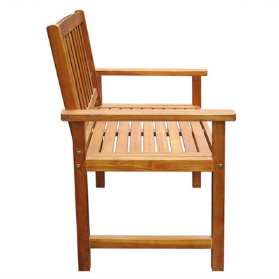 Garden Chairs 2 pcs Solid Acacia Wood Brown