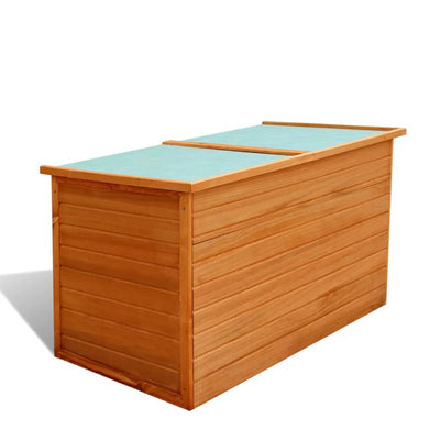 Garden Storage Box 126x72x72 cm Wood