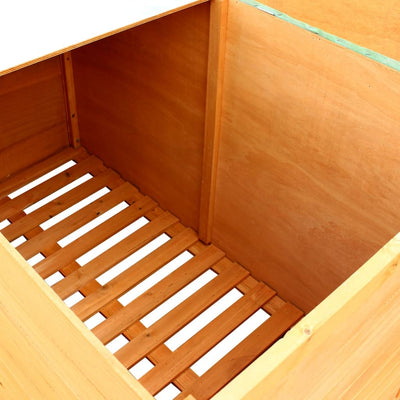 Garden Storage Box 126x72x72 cm Wood