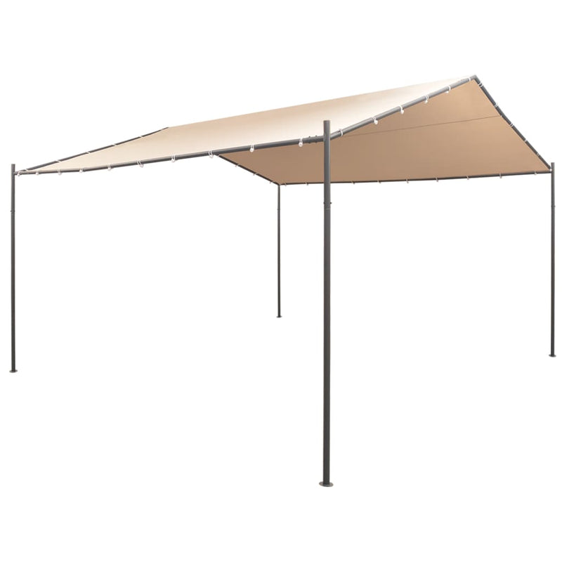 Gazebo Pavilion Tent Canopy 4x4 m Steel Beige