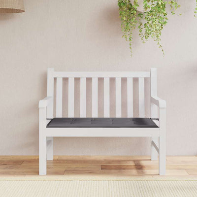 Garden Bench Cushion Anthracite 100x50x3 cm Oxford Fabric