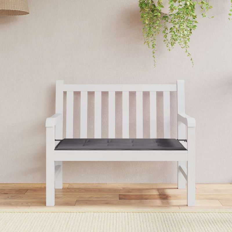 Garden Bench Cushion Anthracite 100x50x3 cm Oxford Fabric