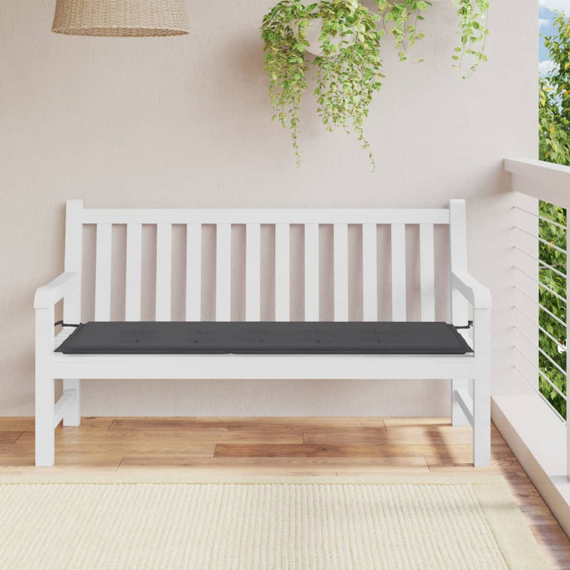 Garden Bench Cushion Anthracite 150x50x3 cm Oxford Fabric