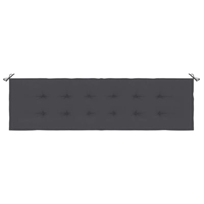 Garden Bench Cushion Anthracite 180x50x3 cm Oxford Fabric