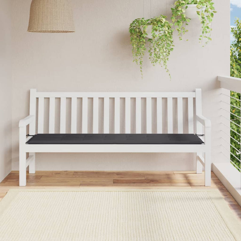 Garden Bench Cushion Anthracite 180x50x3 cm Oxford Fabric