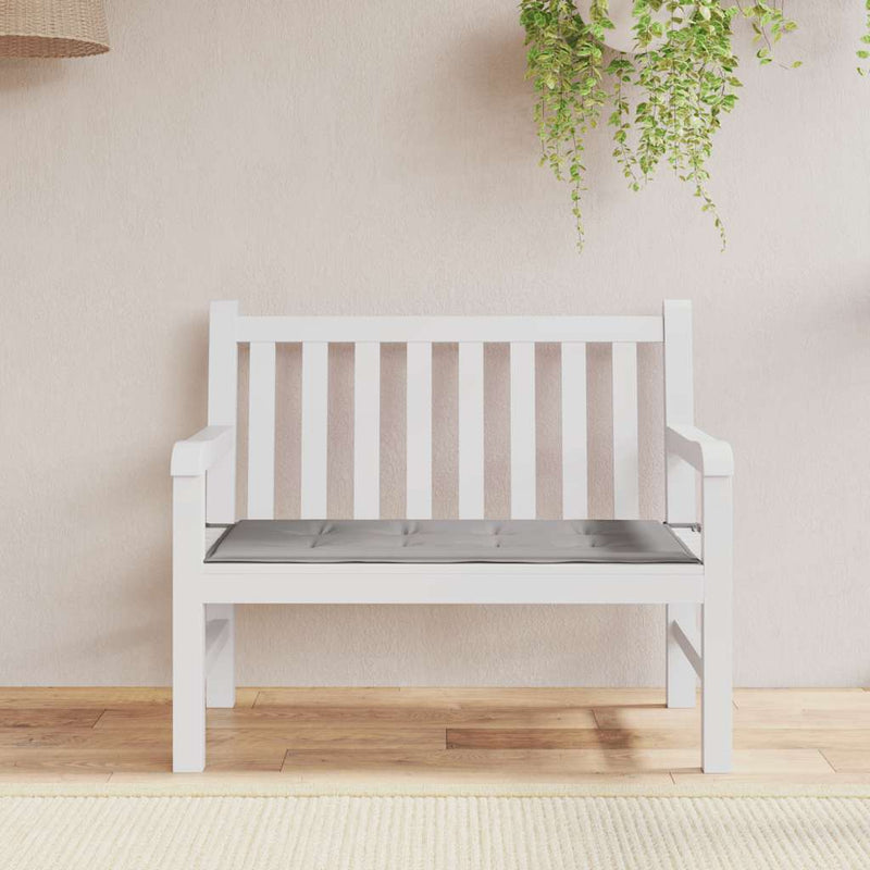 Garden Bench Cushion Grey 100x50x3 cm Oxford Fabric