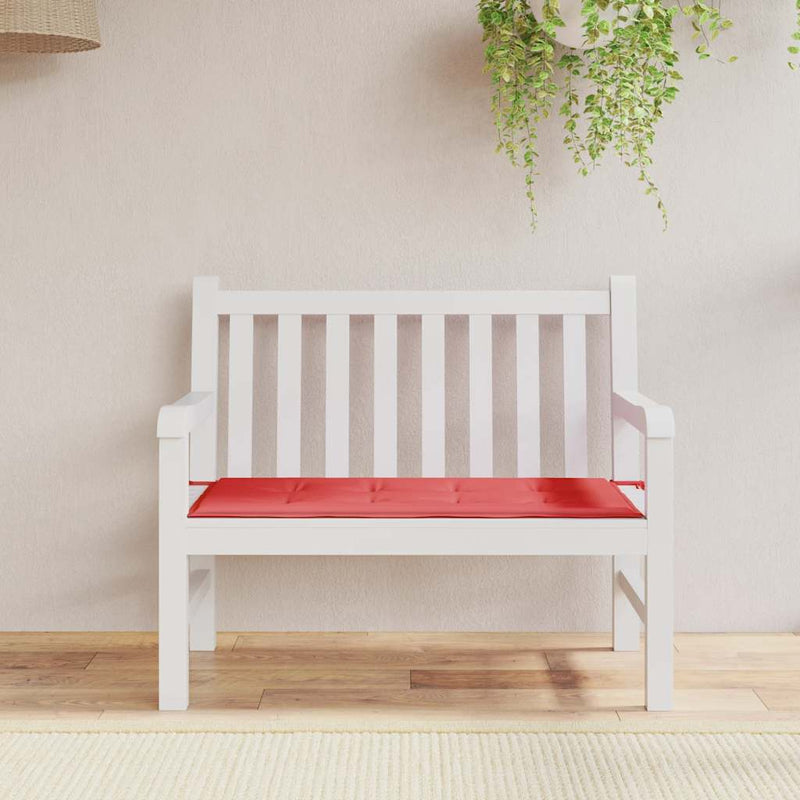 Garden Bench Cushion Red 120x50x4 cm Oxford Fabric