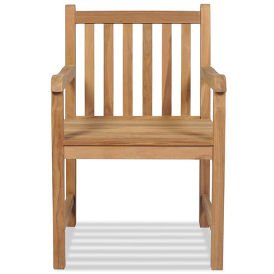 Outdoor Chairs 2 pcs Solid Teak Wood