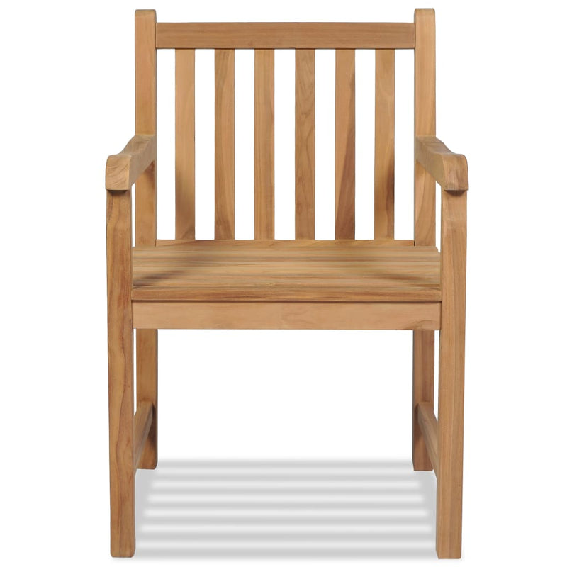 Outdoor Chairs 2 pcs Solid Teak Wood