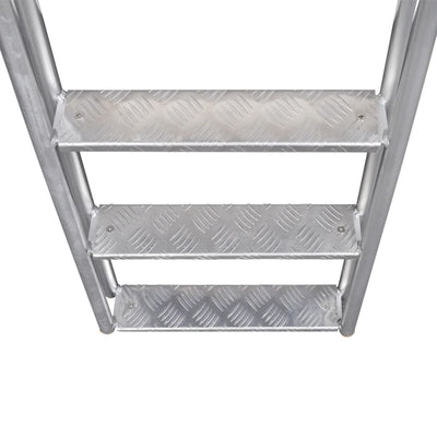 4-Step Dock/Pool Ladder Aluminium 167 cm