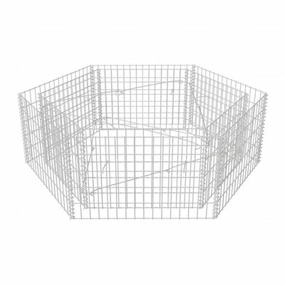 Hexagonal Gabion Raised Bed 160x140x50 cm