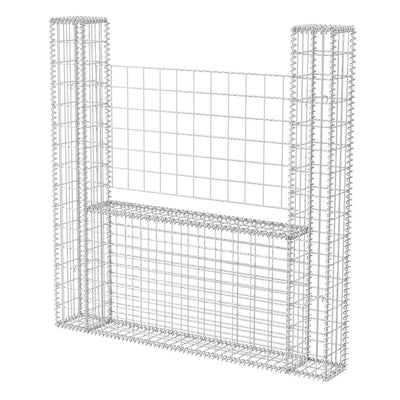 Gabion Basket U-Shape Galvanised Steel 160x20x150 cm