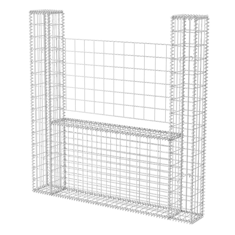 Gabion Basket U-Shape Galvanised Steel 160x20x150 cm