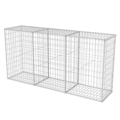 Gabion Basket Galvanised Steel 200x50x100 cm