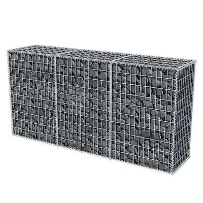 Gabion Basket Galvanised Steel 200x50x100 cm