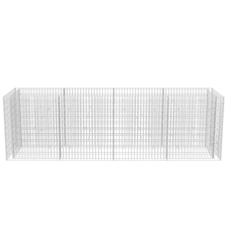 Gabion Raised Bed Steel 360x90x100 cm