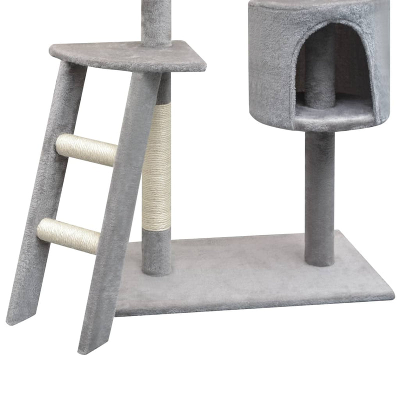 Cat Tree with Sisal Scratching Posts 150 cm Grey