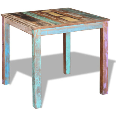 Dining Table Solid Reclaimed Wood 80x82x76 cm