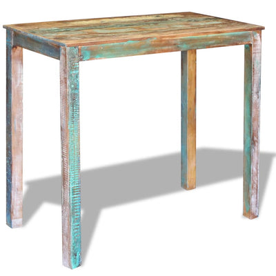 Bar Table Solid Reclaimed Wood 115x60x107 cm