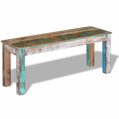 Bench Solid Reclaimed Wood 110x35x45 cm