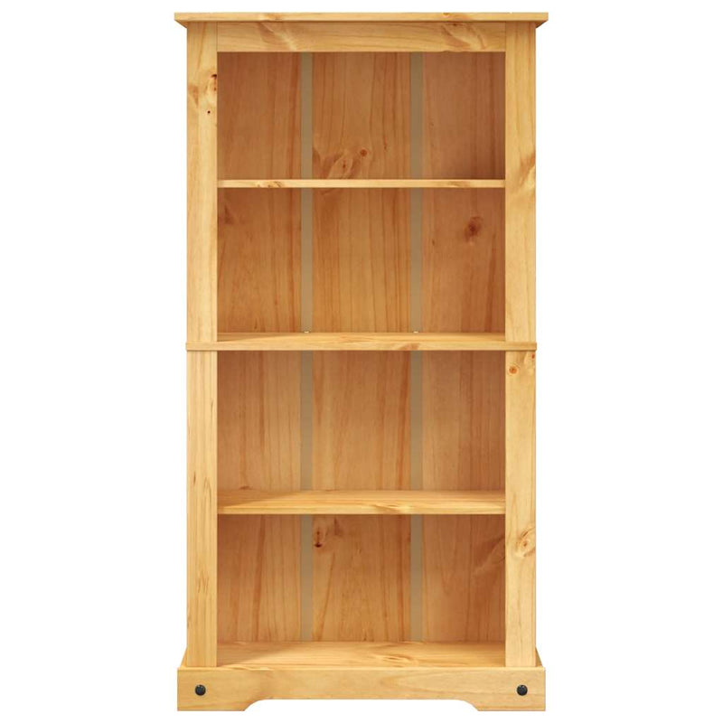 4-Tier Bookcase Mexican Pine Corona Range 81x29x150 cm