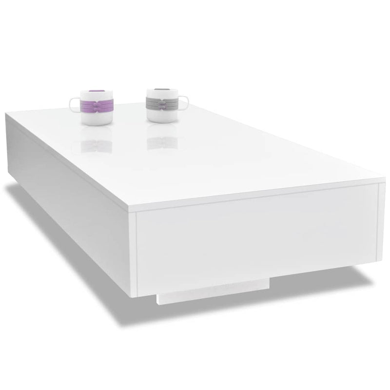 Coffee Table High Gloss White