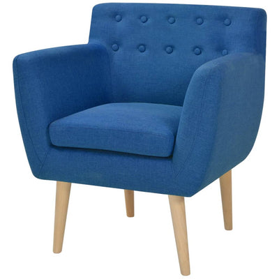 Armchair Blue Fabric