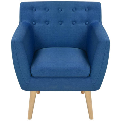 Armchair Blue Fabric