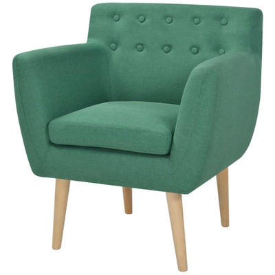 Armchair Green Fabric