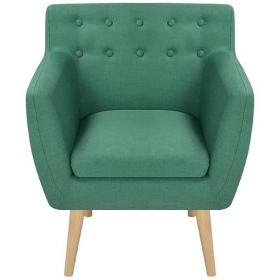 Armchair Green Fabric