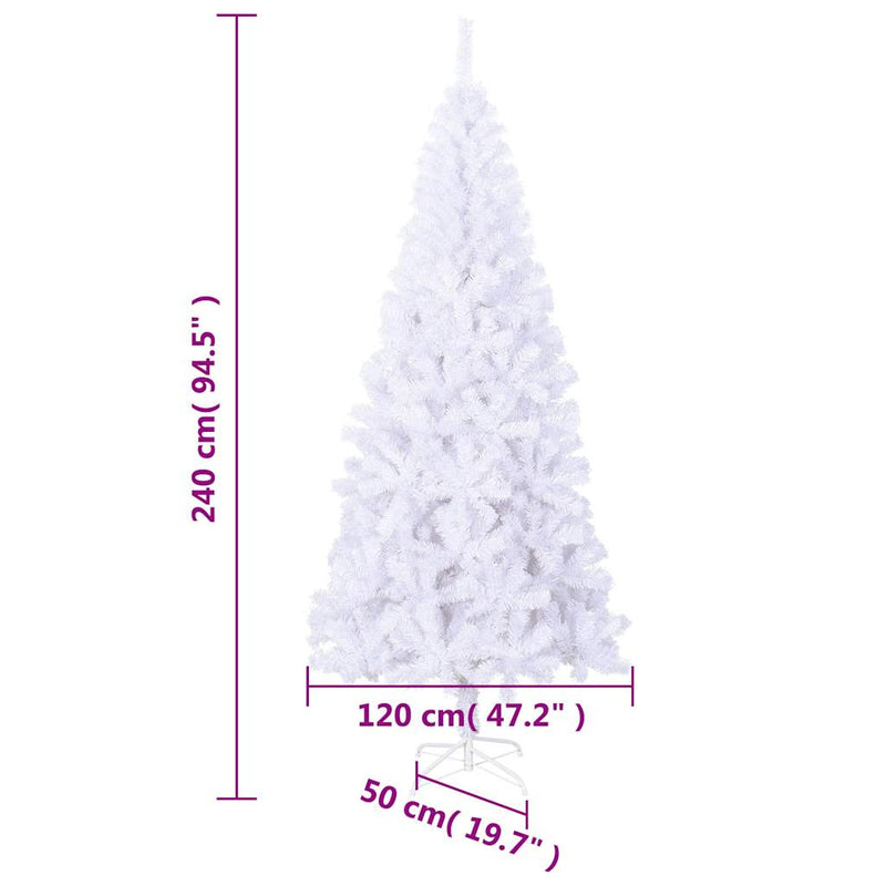 Artificial Christmas Tree L 240 cm White