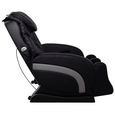 Massage Chair Black Faux Leather