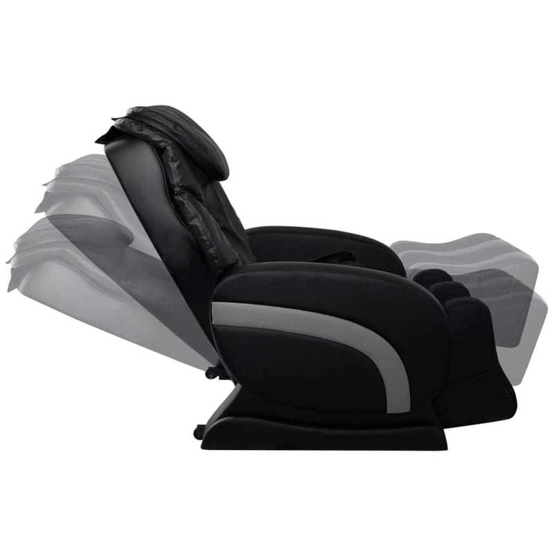 Massage Chair Black Faux Leather