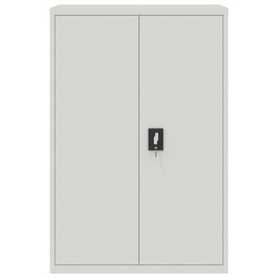 Office Cabinet 90x40x140 cm Steel Grey