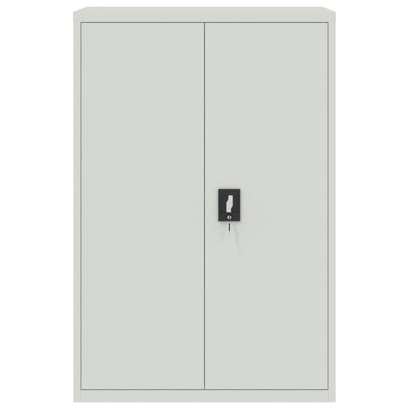 Office Cabinet 90x40x140 cm Steel Grey