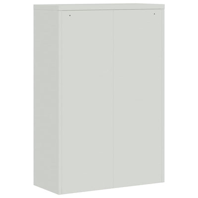 Office Cabinet 90x40x140 cm Steel Grey