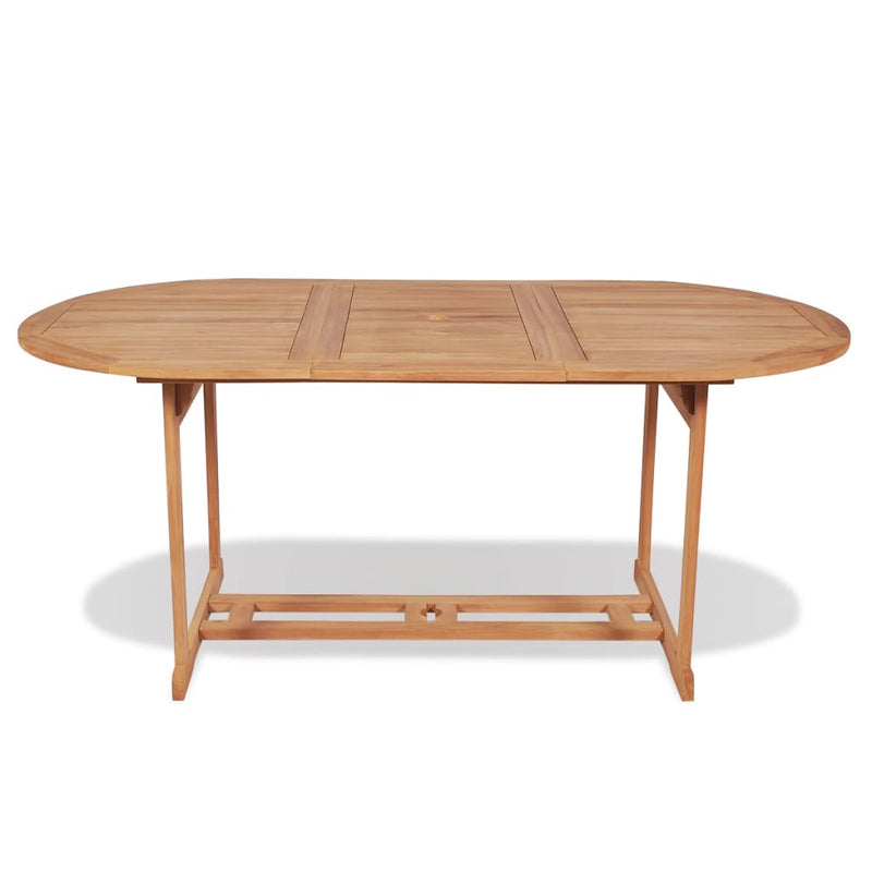 Garden Table 180x90x75 cm Solid Teak Wood