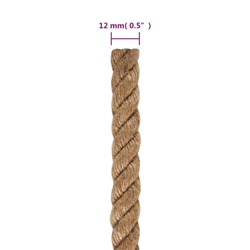 Rope 100% Jute 12 mm 100 m