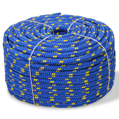 Marine Rope Polypropylene 12 mm 50 m Blue