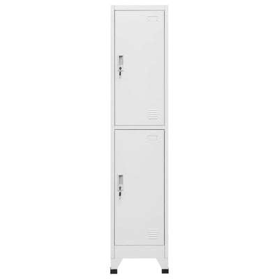 Locker Cabinet with 2 Compartments 38x45x180 cm