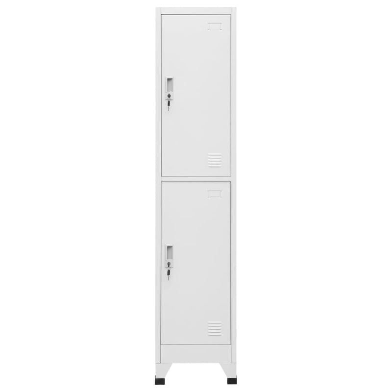 Locker Cabinet with 2 Compartments 38x45x180 cm