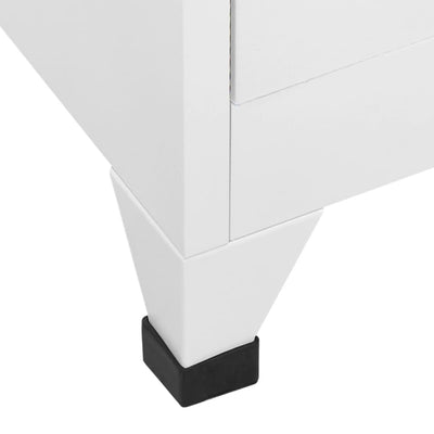 Locker Cabinet with 2 Compartments 38x45x180 cm