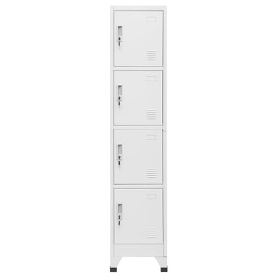 Locker Cabinet with 4 Compartments 38x45x180 cm