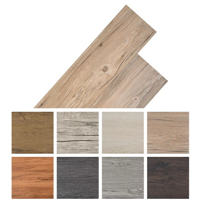 Non Self-adhesive PVC Flooring Planks 5.26 m² 2 mm Oak Brown