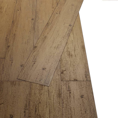 Self-adhesive PVC Flooring Planks 5.02 m²  2 mm Walnut Brown