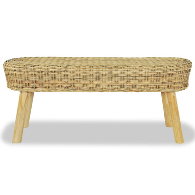 Hall Bench 110x35x45 cm Natural Rattan