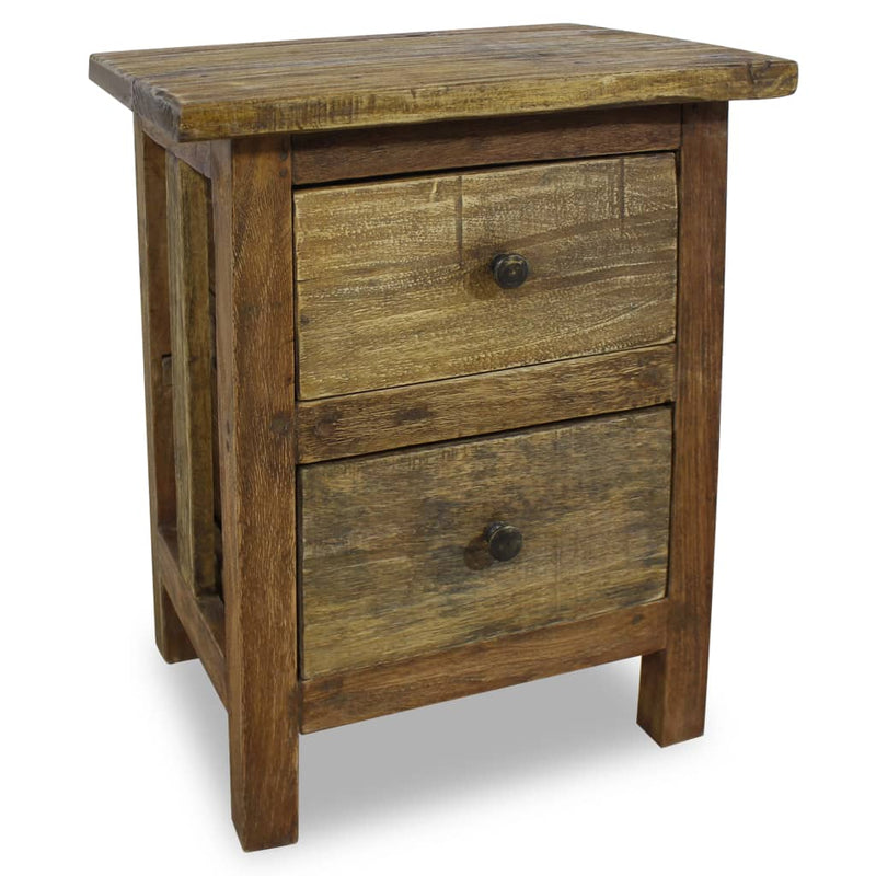 Nightstand Solid Mahogany Wood 40x30x51 cm