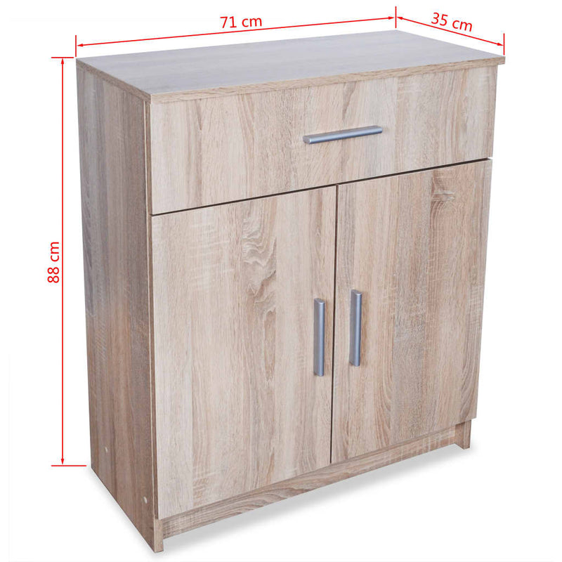 Sideboard Engineered Wood 71x35x88 cm Oak