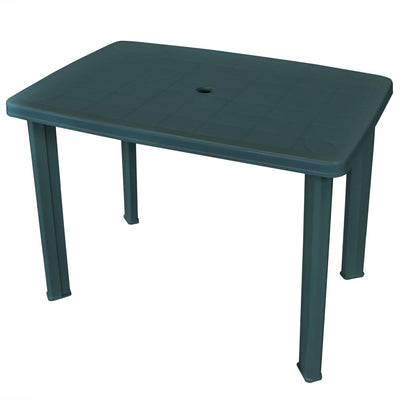 Garden Table Green 101x68x72 cm Plastic